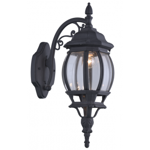 Outdoor Wall Light 213, garden light, METAL, GLASS, BLACK