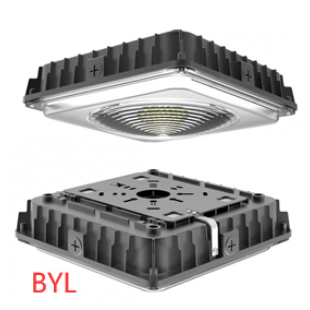 Led canopy light housing